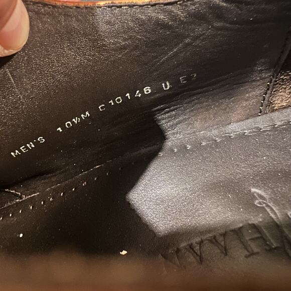 Cole Haan Shoes Mens Size 10.5 Wingtip Oxford Brogue Leather Dress Lace Up - Picture 11 of 11